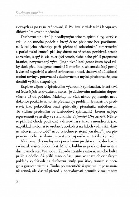 Náhled Duchovní unikání - Když nás spiritualita vzdaluje od věcí skutečně důležitých