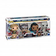 Funko POP Marvel: Thor Love & Thunder - 4pack Thor & Mighty Thor & Gorr & Valkyrie (exclusive special edition)
