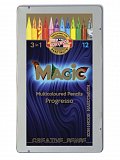Koh-i-noor souprava pastelových tužek souprava tužek MAGIC 12 ks v laku