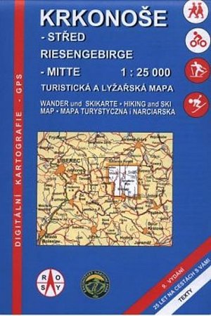 WKK Krkonoše střed 1:25 000 ROSY / turistická mapa