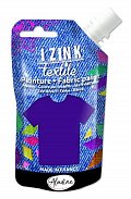Textilní barva IZINK Textile - fialová, 80 ml