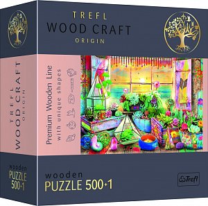 Trefl Wood Craft Origin Puzzle Plážový domek 501 dílků - dřevěné