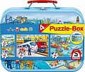 Schmidt Puzzle v plechovém kufříku - Doprava 4v1