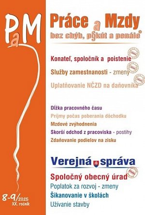 Práce a Mzdy, bez chýb, p§ kút a penále 8-9/2025