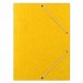 DONAU spisové desky s gumičkou, A4, prešpán 390 g/m², žluté - 10ks