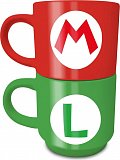 Super Mario Set hrnků 2x280 ml - Mario a Luigi