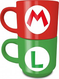 Super Mario Set hrnků 2x280 ml - Mario a Luigi