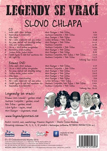 Náhled Legendy se vrací - Slovo chlapa - CD + DVD