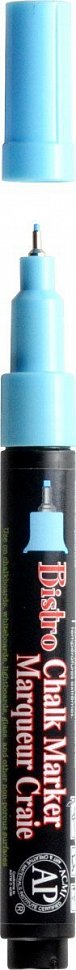 Marvy 485-f3 Křídový popisovač fluo modrý 1-2 mm