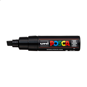 Posca popisovač PC-8K, 8 mm, černá (24)