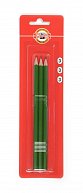 Koh-i-noor tužka grafitová šestihranná č.3 /zelená set 3 ks