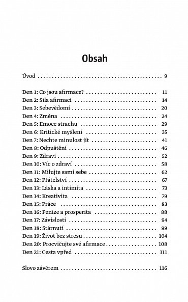 Náhled 21 dní mistrovských afirmací