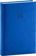 Diář 2025: Aprint - modrý, denní, 15 × 21 cm
