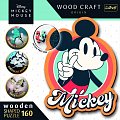 Puzzle Wood Craft Origin Mickey Mouse Retro 160 dílků
