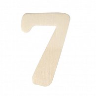 Dřevěná čísla, 4 cm, 7