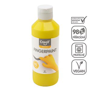 Creall prstová barva, 250 ml, žlutá