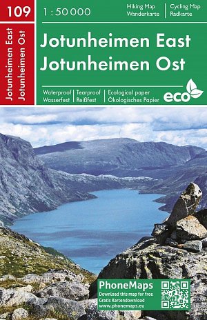 PMN 109 Jotunheimen East 1:50 000