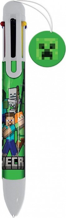 Minecraft pero 6-barevné s přívěškem