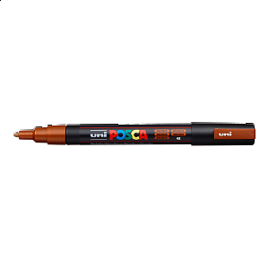 Posca popisovač PC-3M, 0,9 - 1,3 mm, bronzová (42)