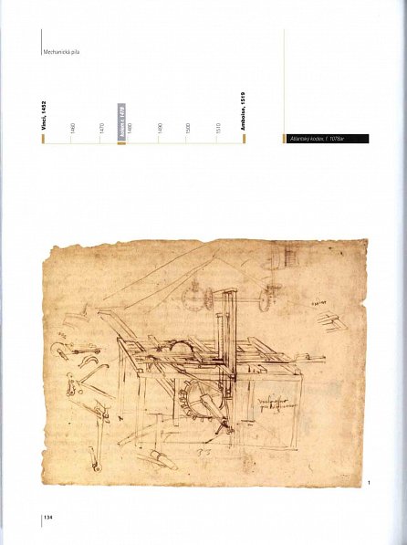 Náhled Leonardovy stroje - Tajemství a vynálezy z kodexů Leonarda da Vinciho, 1.  vydání