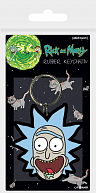 Klíčenka gumová Rick and Morty/Rick crazy smile
