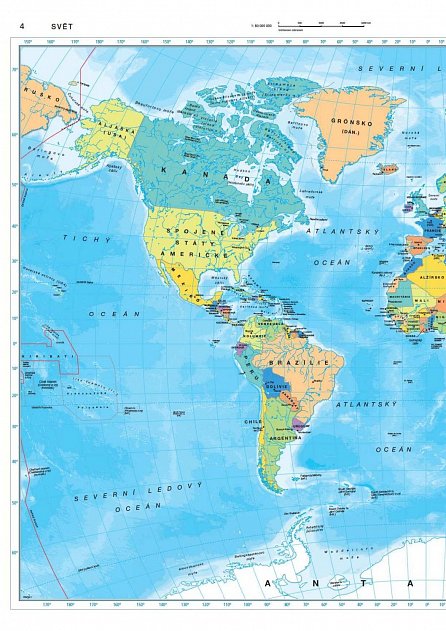 Náhled Podrobný a praktický atlas světa s aktuálními mapami