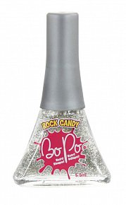 BO-PO lak na nehty stříbrný s vůní rock candy