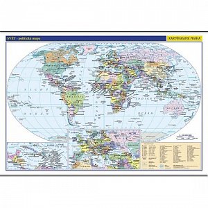 Svět - školní nástěnná politická mapa 1:26 mil./136x96 cm