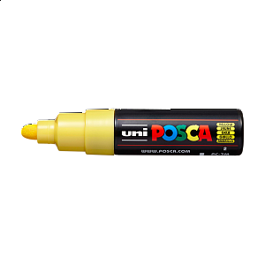 Posca popisovač PC-7M, 4,5 - 5,5 mm, žlutá (2)