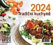 Kalendář 2024 Tradiční kuchyně, stolní, týdenní, 150 X 130 mm