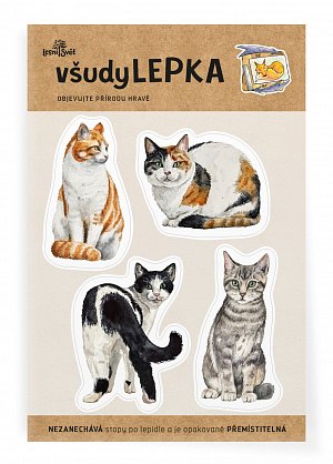 všudyLEPKA vel. 1 -035 - Kočky