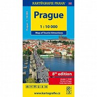 Prague - Map of Tourist Attractions 1:10 tis.