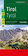 Tyrolsko 1:150 000 / silniční a rekreační mapa