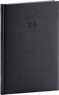Diář 2025: Aprint - černý, týdenní, 18 × 25 cm