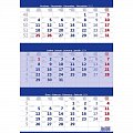 Kalendář nástěnný 2024 - Tříměsíční modrý