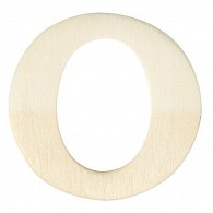 Dřevěná písmenka, 4 cm, O