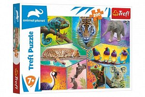 Trefl Puzzle Animal Planet: Svět exotických zvířat/200 dílků