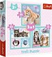 Trefl Puzzle Sladká koťátka/3v1 (20,36,50 dílků)