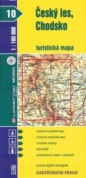 1:100T (10)-Český les,Chodsko (turistická mapa)