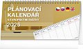 Kalendář 2025 stolní: Plánovací s evropskými svátky, 25 × 12,5 cm