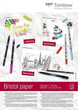 Tombow Kreslicí blok Bristol A5