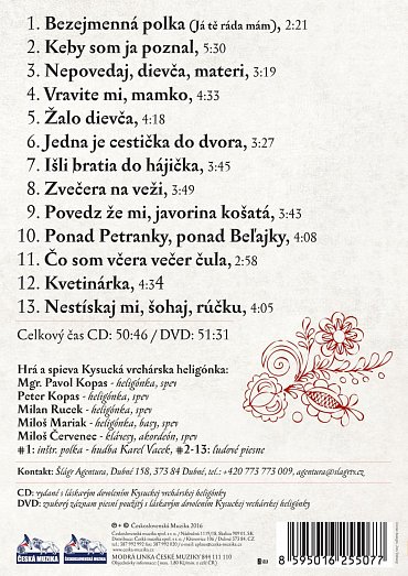 Náhled Kysucká vrchárská heligonka - Rodná domovina - CD + DVD