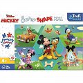 Trefl Puzzle Super Shape XXL Mickey Mouse: Zábava 60 dílků