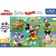 Trefl Puzzle Super Shape XXL Mickey Mouse: Zábava 60 dílků