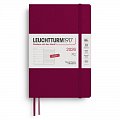 Weekly Planner & Notebook 2026 Paperback (B6+) Port Red