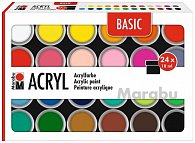 Marabu Sada akrylových barev Basic 24 x 18 ml