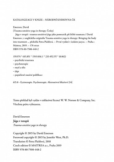 Náhled Jóga v terapii - Trauma-sensitivní jóga jako pomocník při léčbě traumatu