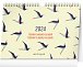 Kalendář 2024 stolní: Ptáčci, plánovací s háčkem, 30 × 21 cm