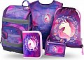 BAAGL SET 5 Zippy Plus Kůň: aktovka, penál, sáček, zástěra, peněženka 