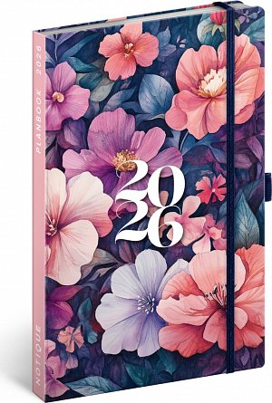 Diář 2026: Planbook - Kytice, 13 x 21 cm